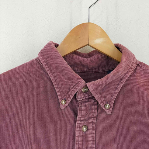 ランズエンド LANDS END 90s USA製 コーデュロイ ボタンダウンシャツ メンズ import:XL